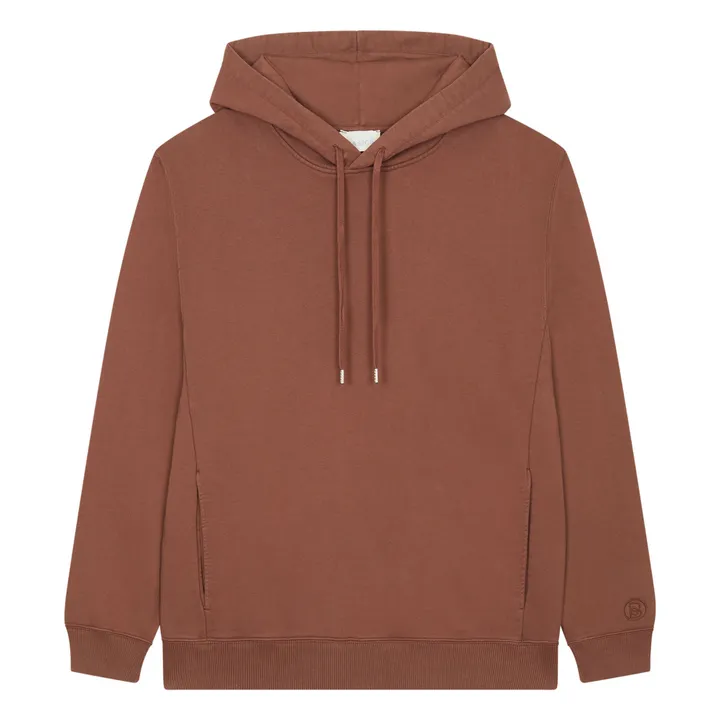 SMALLABLE BASICS Sweat A Capuche Homme Coton Bio | Marron