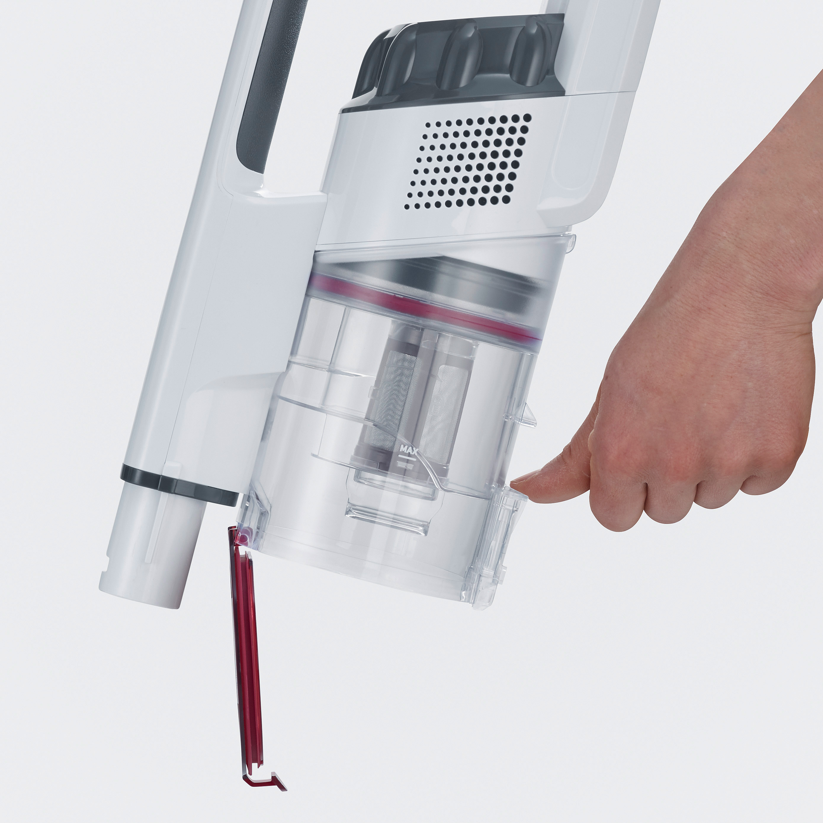 SEVERIN 2in1 Hand- und Stielsauger HV 7152 - weiß-rot
