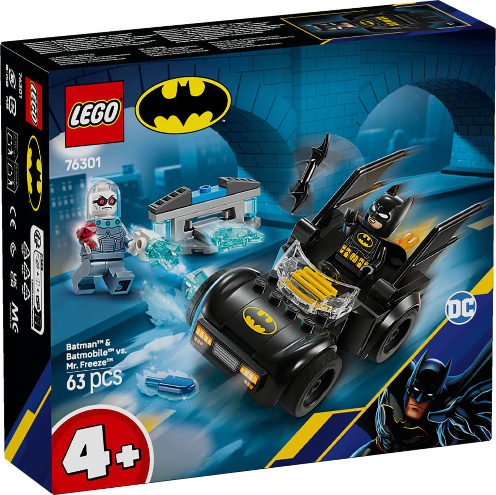 Batman en Batmobile™ vs. Mr. Freeze™ voertuigspeelset 76301