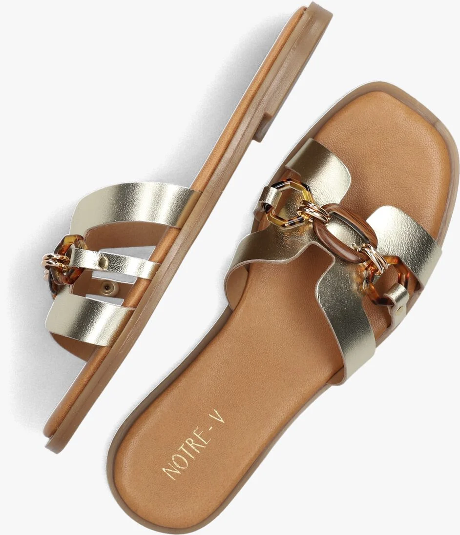 NOTRE-V gouden notre-v slippers 180h