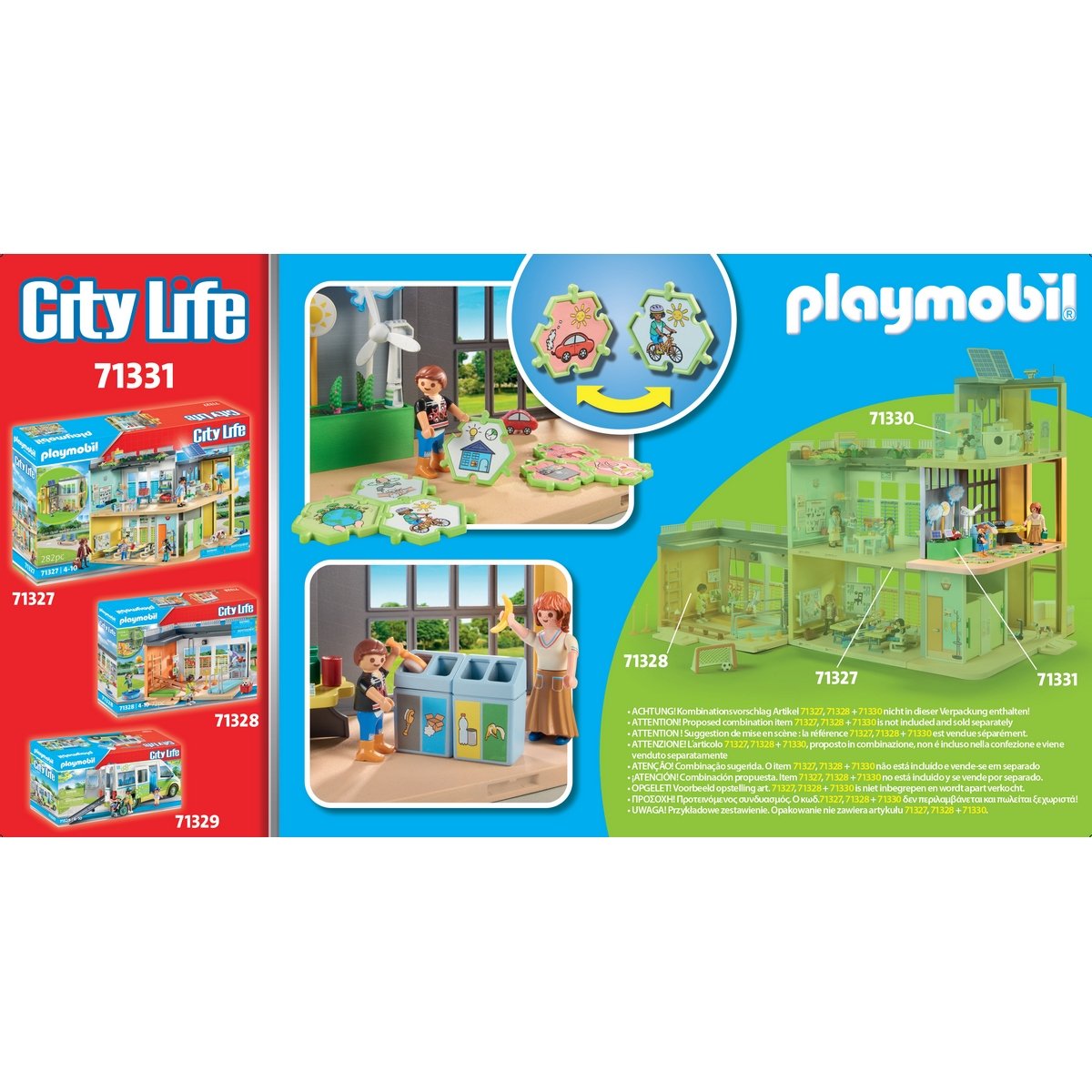 Classe éducative sur l'écologie - Playmobil City Life 71331