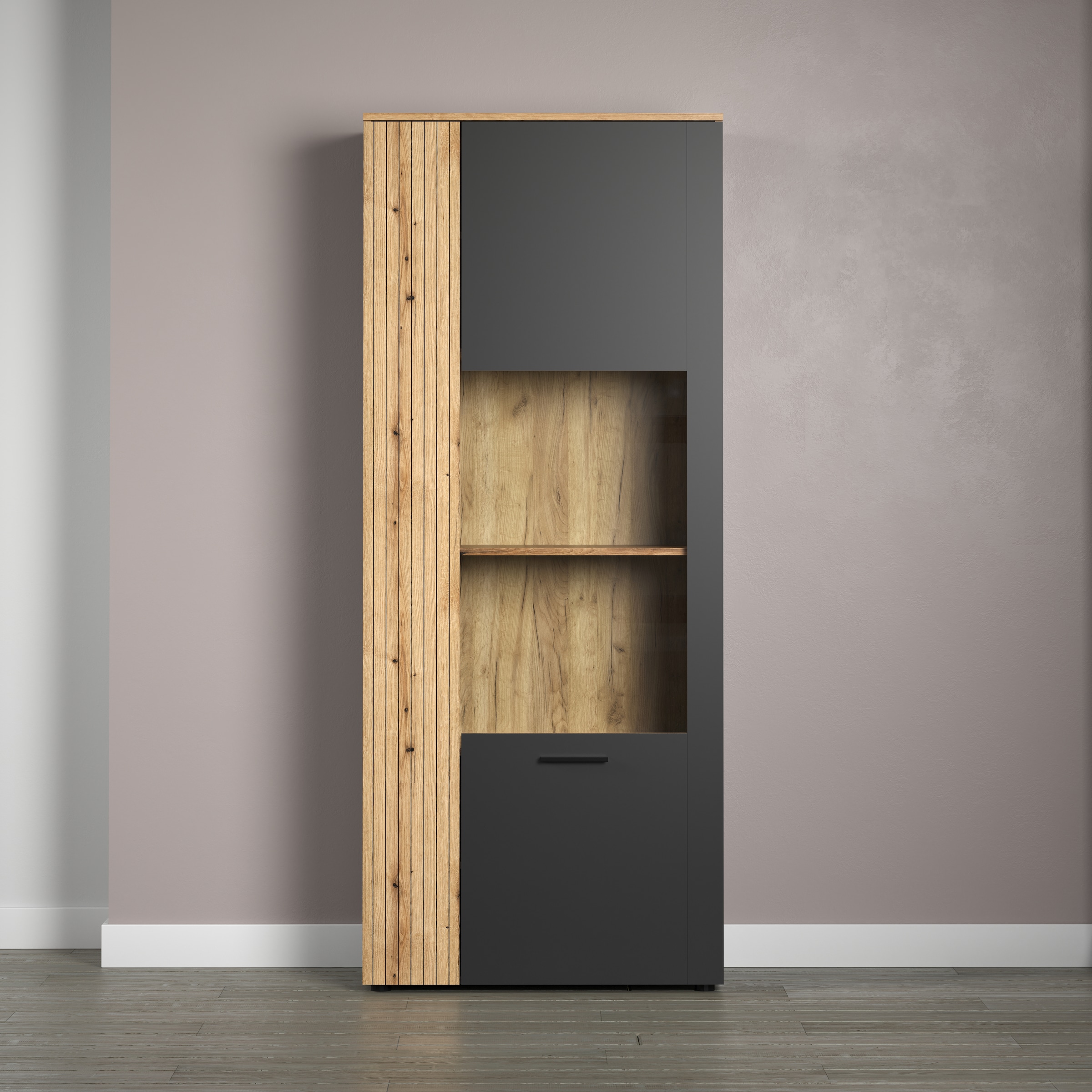 INOSIGN Standvitrine »Estepona« 1 Stk. tlg. Standvitrine mit 2 Türen - (B/T/H) 80/42/195 cm
