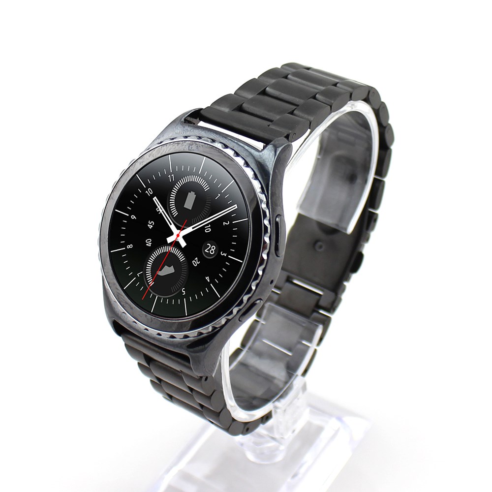 Samsung Galaxy Watch 42mm / Watch Active 2 / Watch Active / Gear Sport Edelstahl Armband - Schwarz