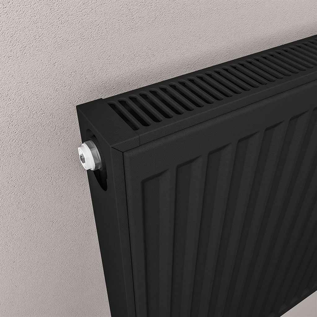 Eastbrook Type 21 paneelradiator 60x60cm 1011W zwart mat