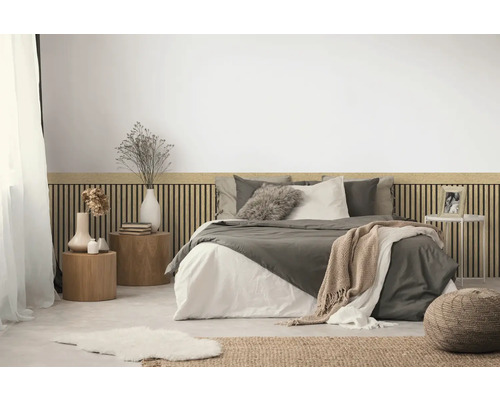 Randplint 39744-1 houten paneel lichtbruin 5 m x 106 cm