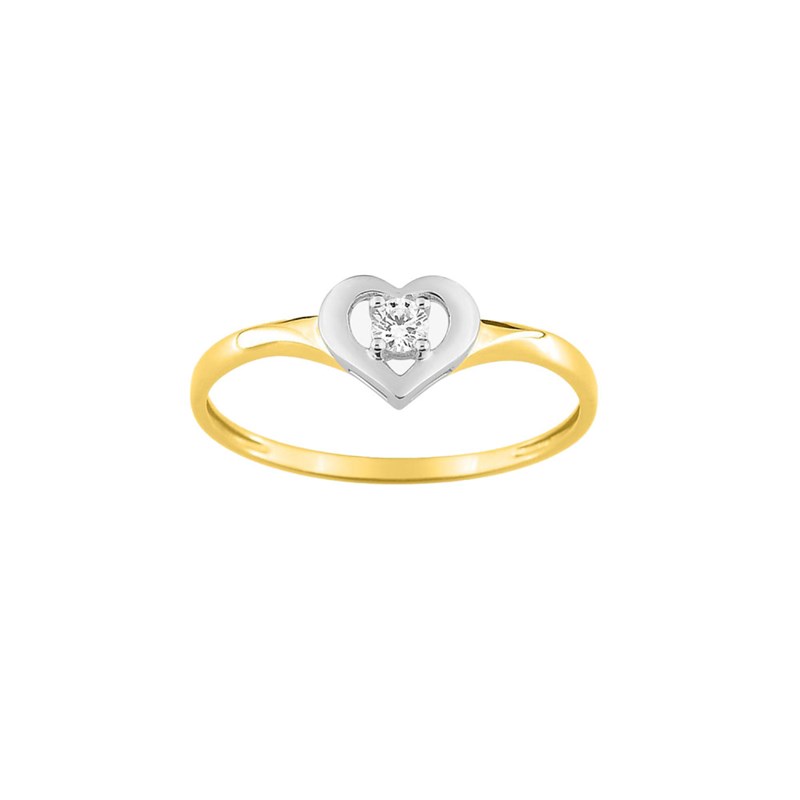 Bague femme - Oxyde de zirconium - Or 18 Carats