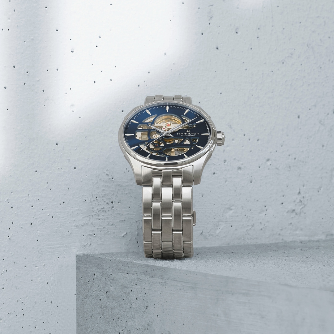 Hamilton Jazzmaster Skeleton Auto Blau