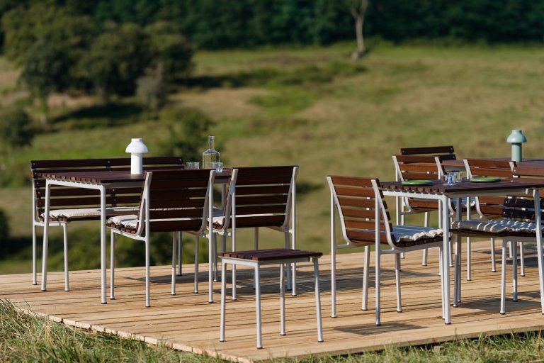 Hay Quilted zitkussen Beige Sand voor Traverse tuinstoel
