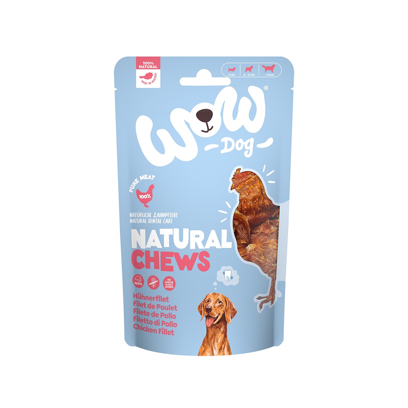 WOW Natural Chew Hühnerfilet getrocknet 250g