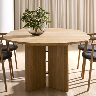 Sakura Round Spisebord 130 x 75 cm