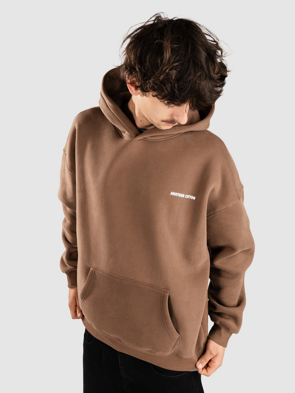 Another Cotton Lab Coffee Date Oversized Hoodie brown