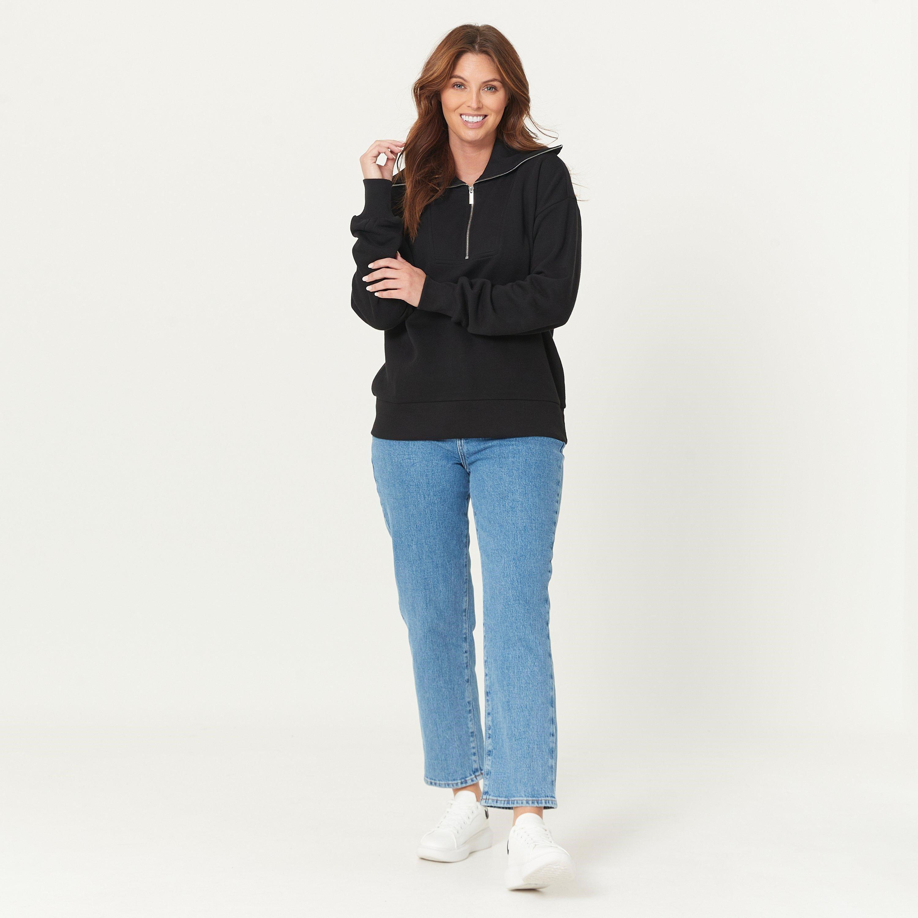 Be You Ladies Half Zip Sweatshirt