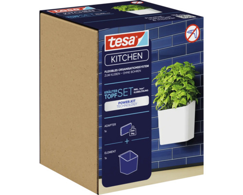 Tesa witte kruidenpotset 70024-00000-00