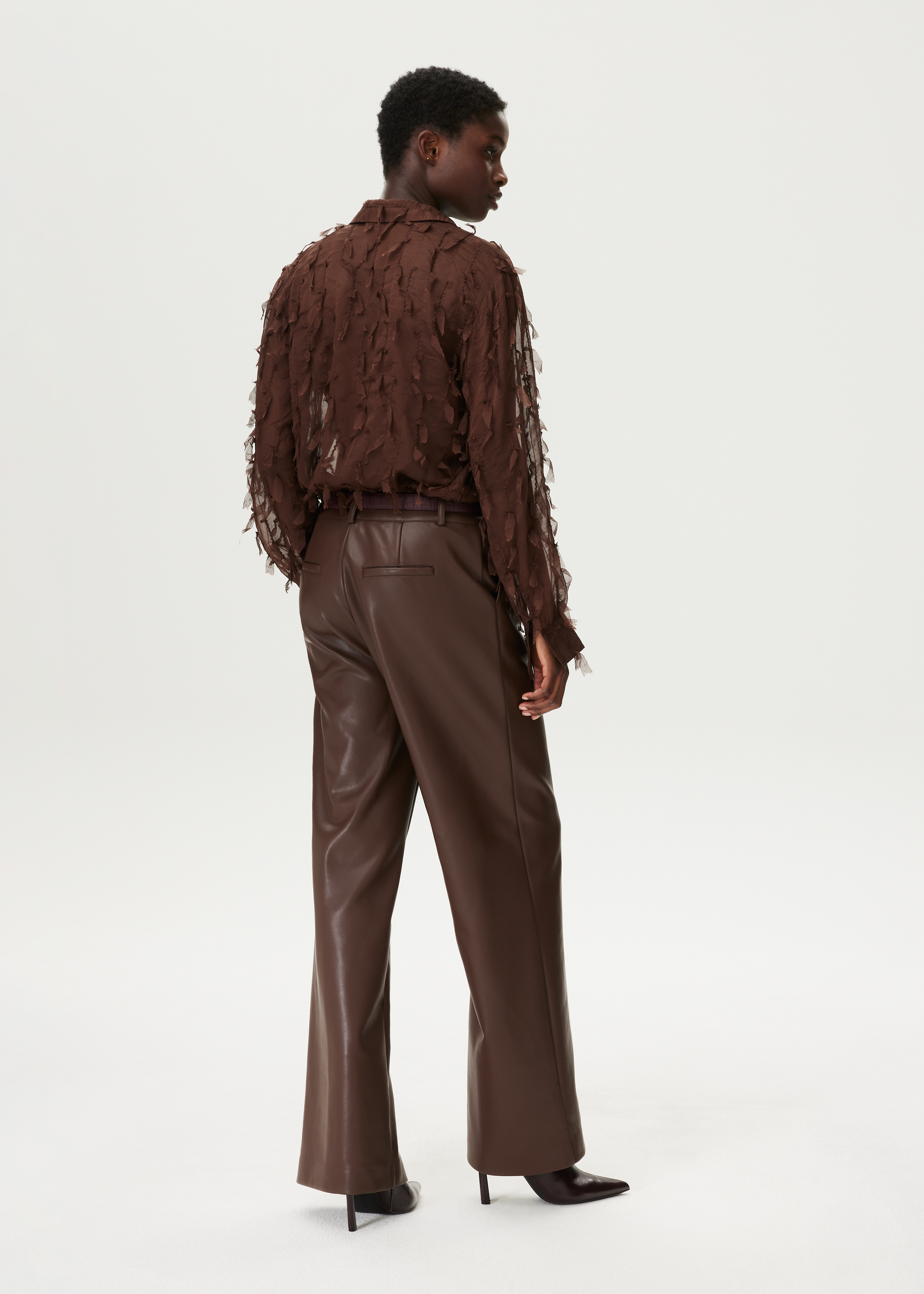 Blouse met all-over franjes