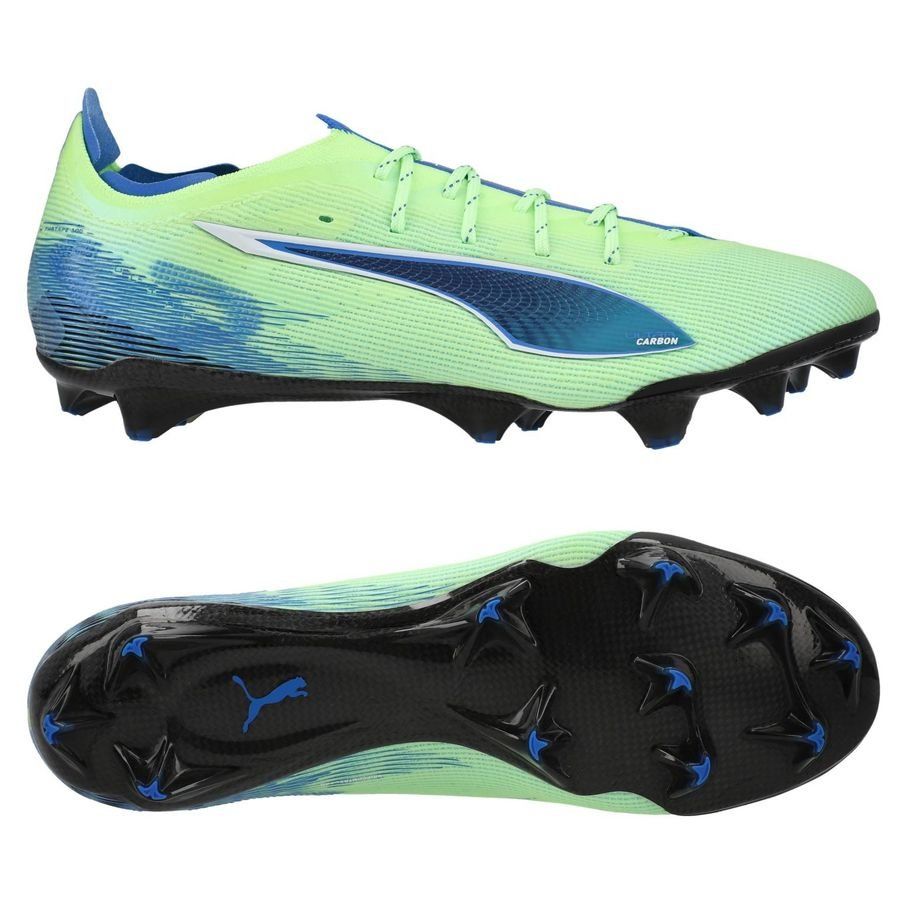 PUMA Ultra 5 Carbon FG Lights Out - Fizzy Apple/Blanc/Bleu Femme