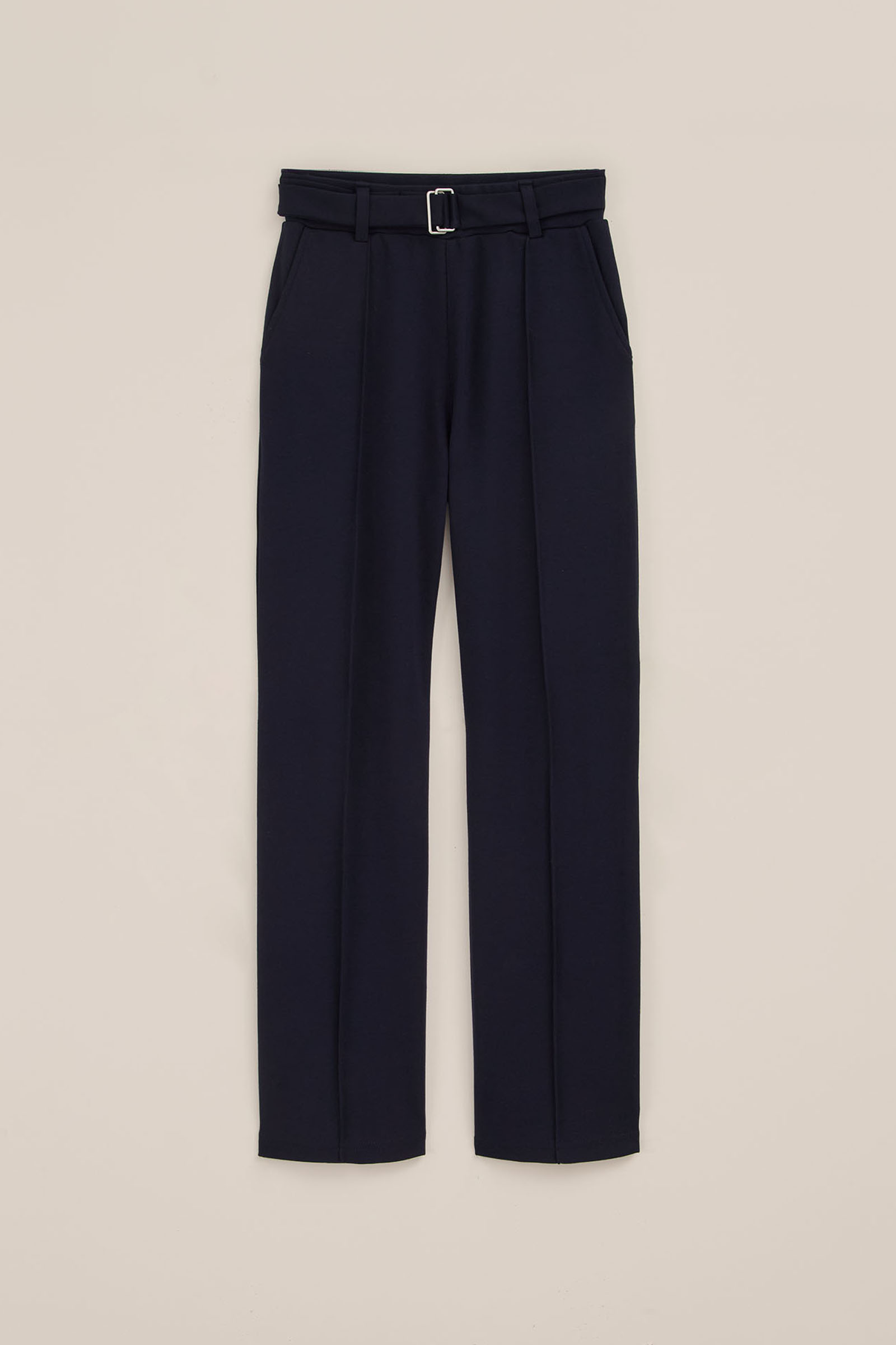 Meisjes wide leg jersey broek WE Fashion Donkerblauw