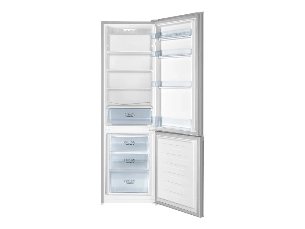 Gorenje RK4182PS4 - Køleskab/fryser - bund-fryser - bredde: 55 cm - dybde: 55.7 cm - højde: 180 cm - 269 liter - Klasse E - grå
