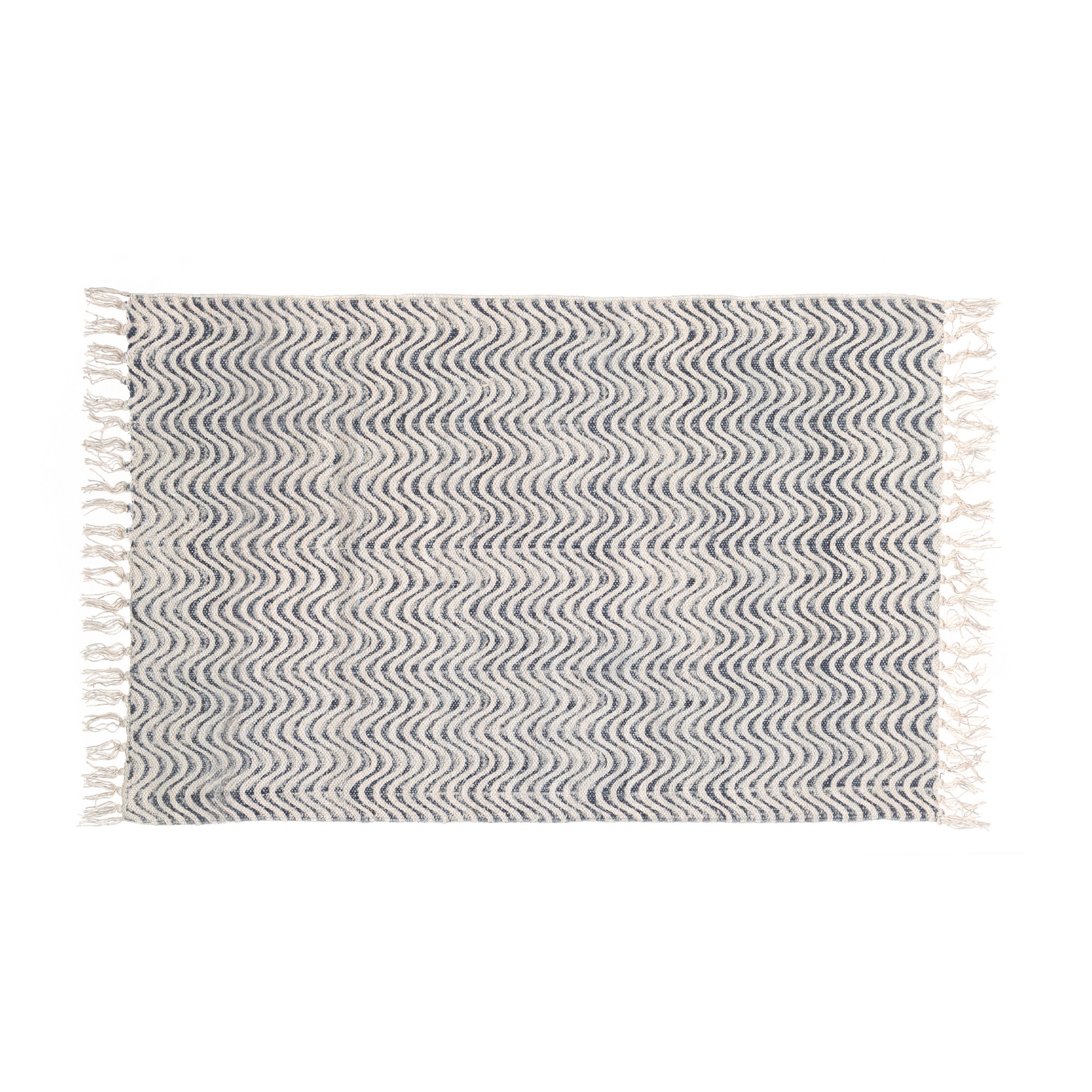 Mini-Rug 'Ambad', schwarz, weiß, T 60 cm, B 90 cm von fischer's lagerhaus