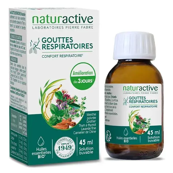 Naturactive Gouttes Respiratoires aux Essences 45ml