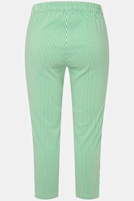 7/8-Bengalinhose Sienna, gemustert, schmales Bein