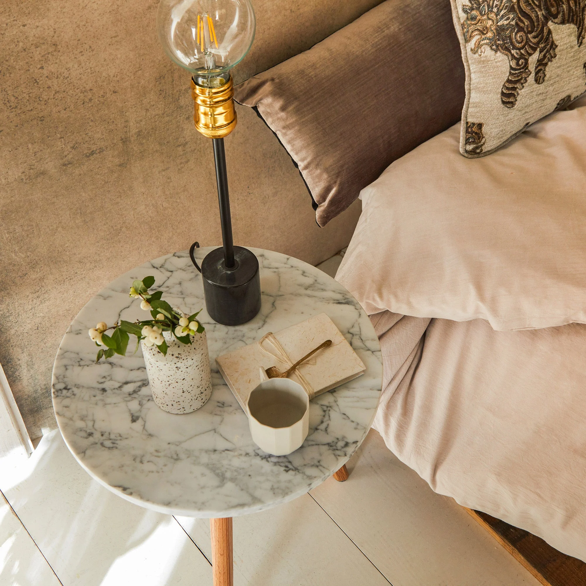 LARA - Table d'appoint | Blanc