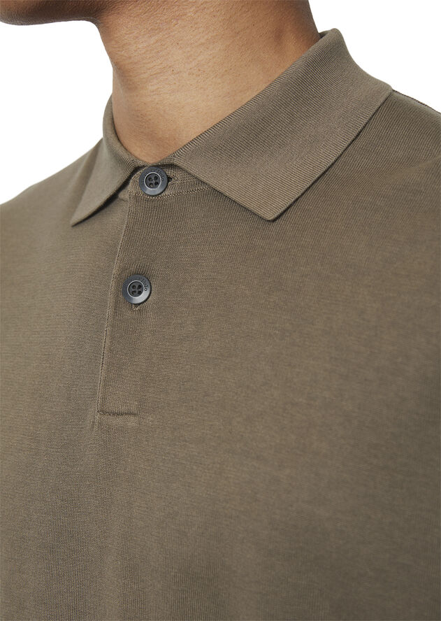 Marc O’Polo Polo shirt, knitted Burnt ash