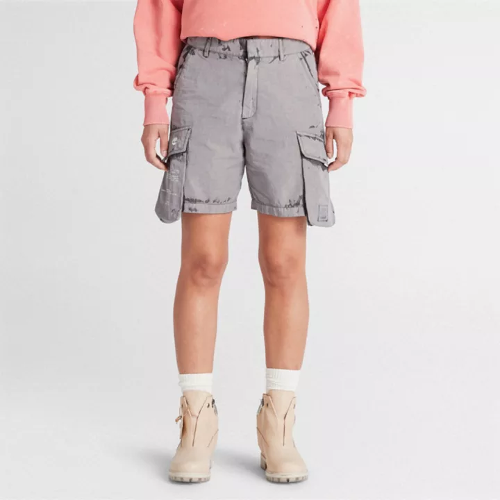 Shorts cargo Timberland x A-COLD-WALL* Future73 unissex em cinza escuro