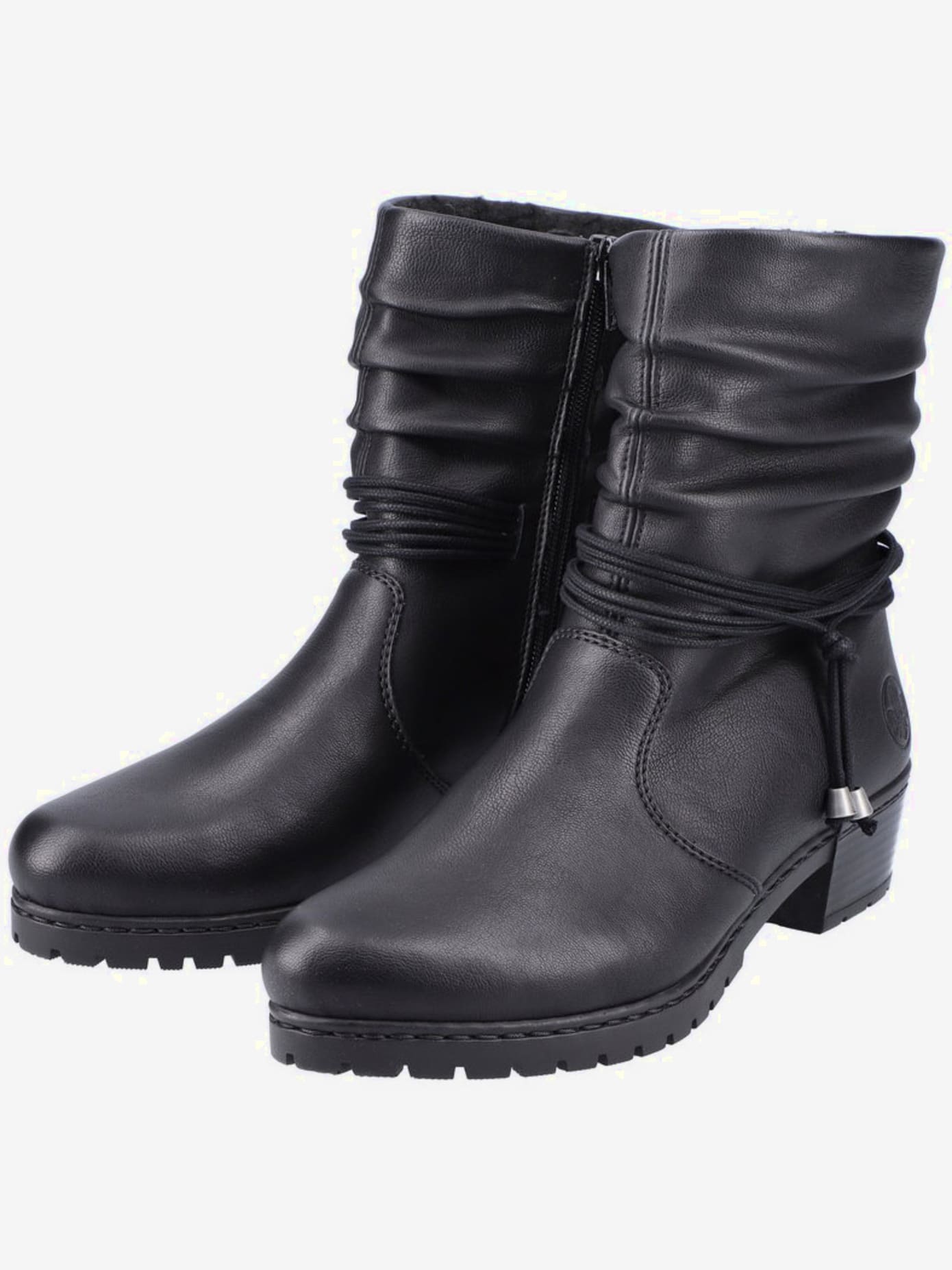 Bottines d'hiver avec tige froncée