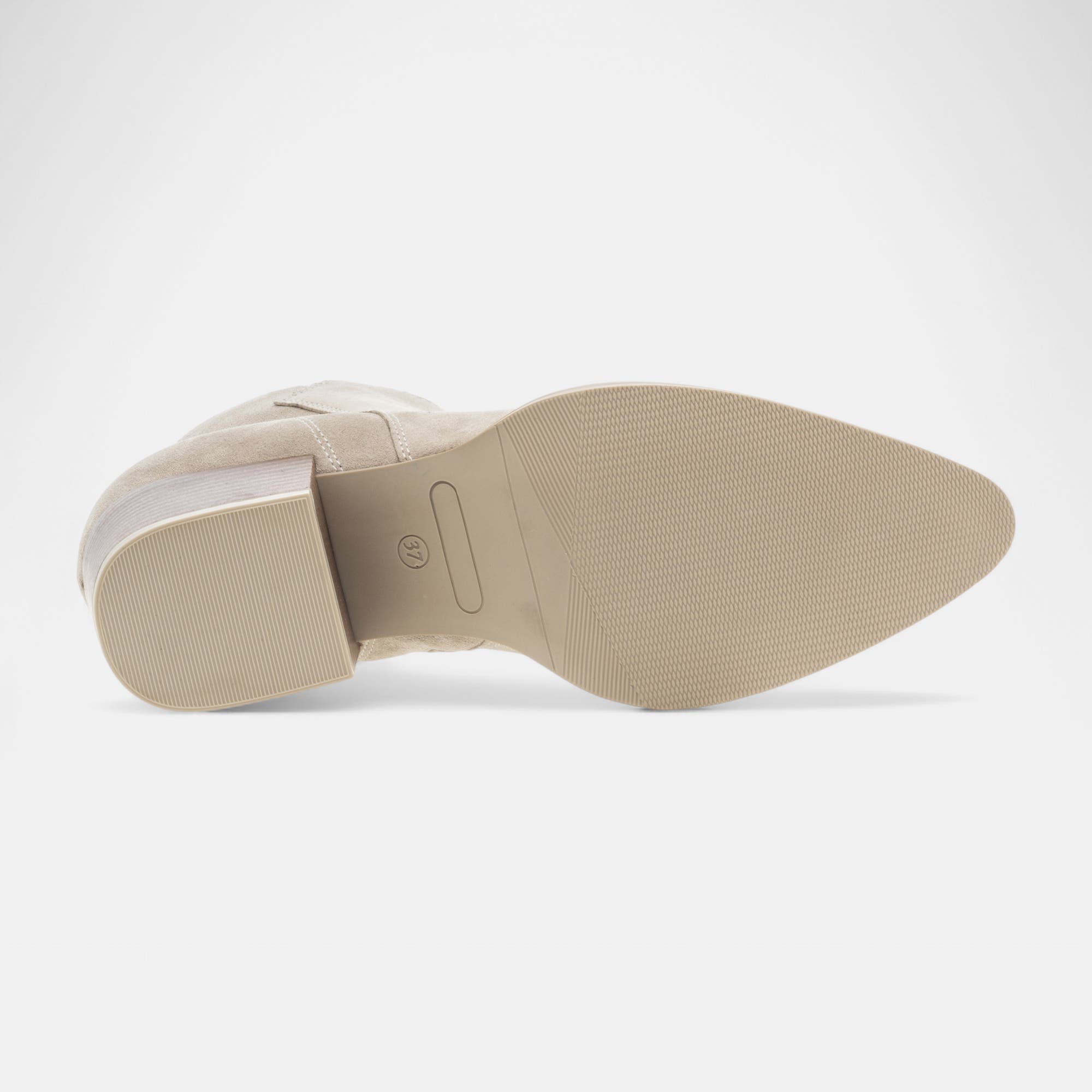 Bottines à talon Femme en cuir beige