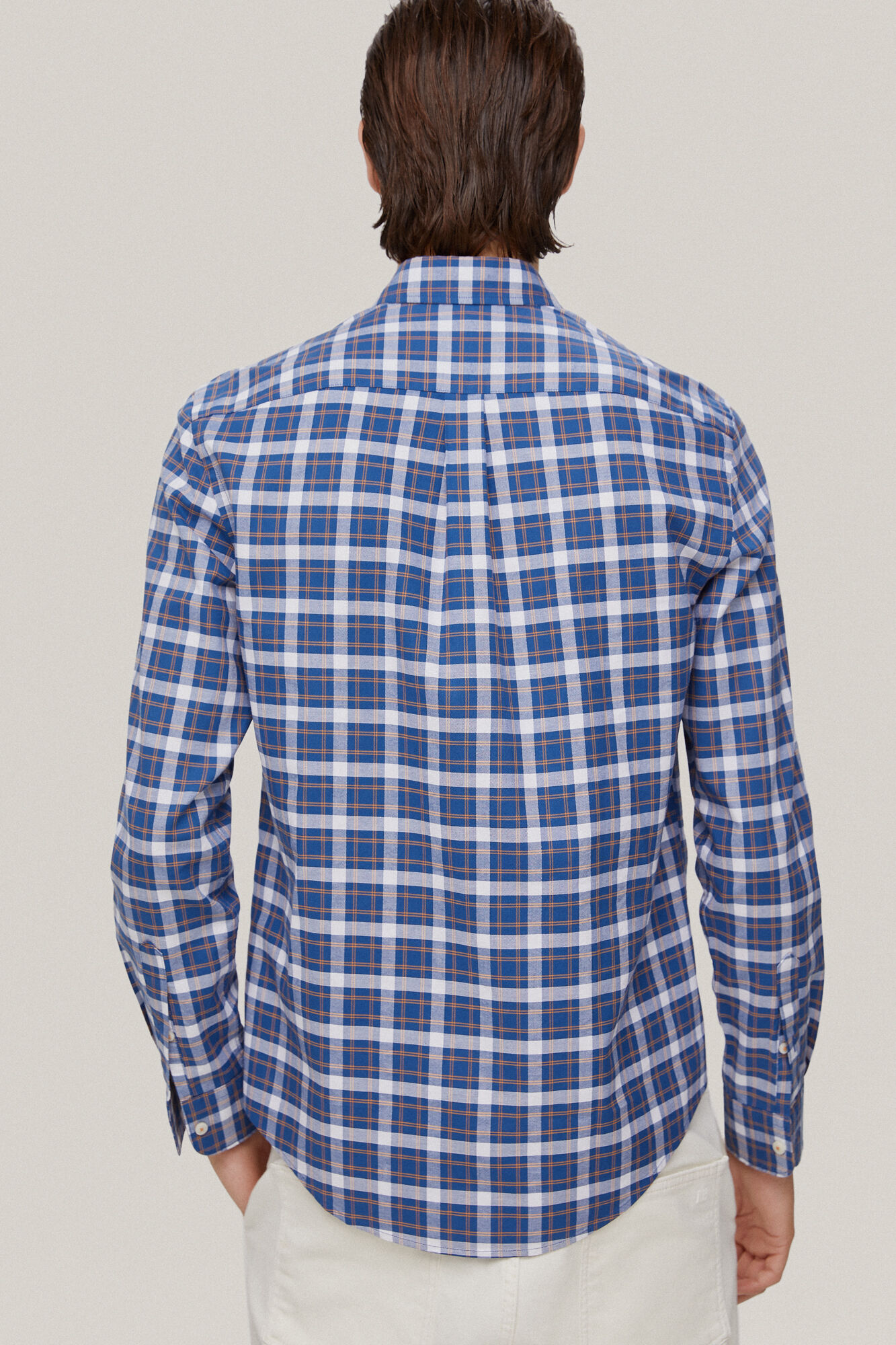 Camisa icônica oxford cuadros - Azul