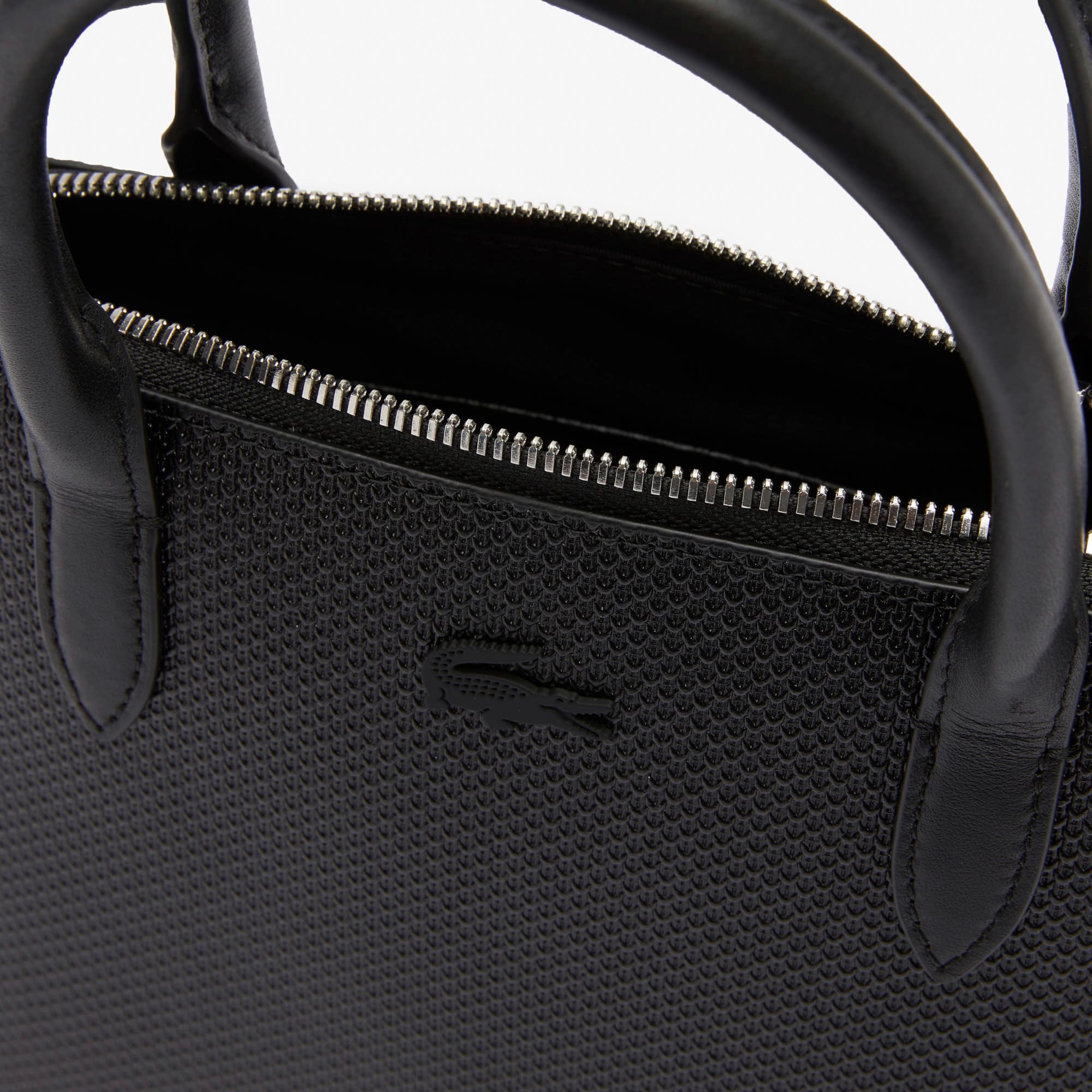 Sac bugatti à bandoulière amovible Chantaco en cuir piqué Sacs à main & Cabas - Noir - Lacoste - Femme