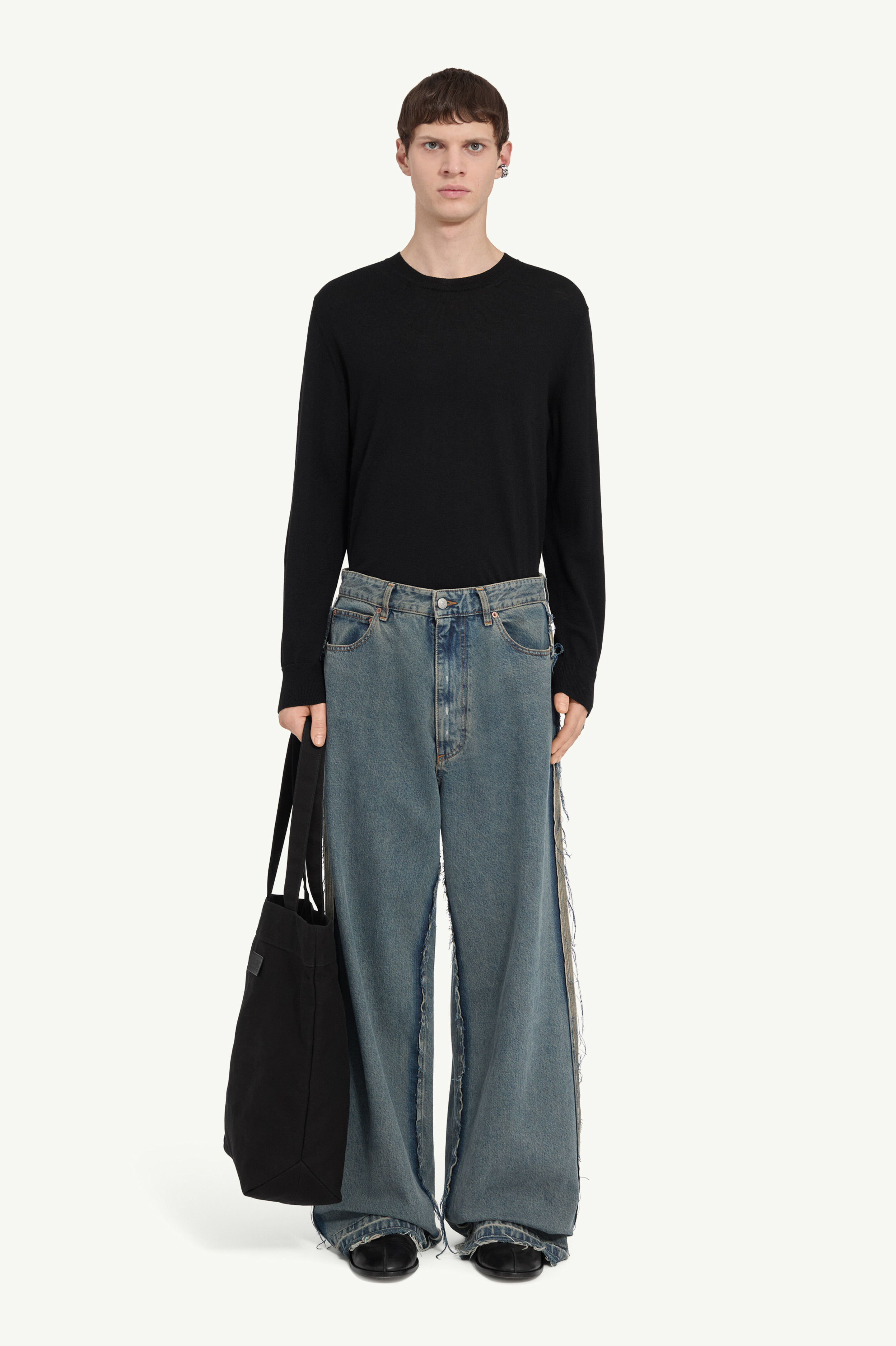 Jean ample en coton pour homme | MM6