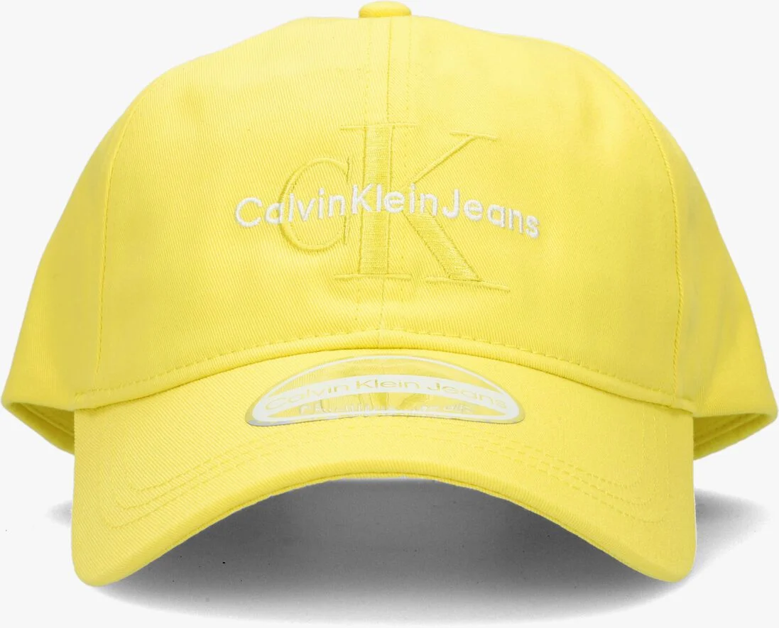 CALVIN KLEIN gele calvin klein pet monogram cap