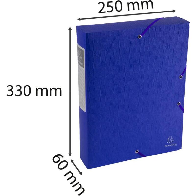 Boite de classement Exabox Dos 60mm Carte lustrée Scotten - A4