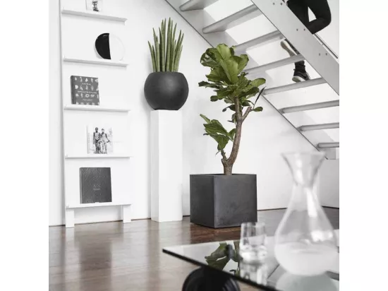 Jardinière Urban Smooth Carré 30 x 30 x 30 cm Noir KBL902