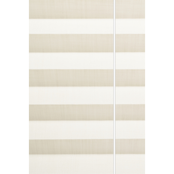 Enkel plisségordijn Draaikiepraam hout 7128creme
