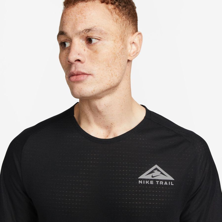 Nike Haut Running Dri-FIT Trail Solar Chase - Noir/Blanc