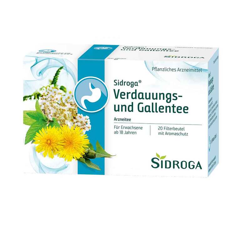 Sidroga Verdauungs- und Gallentee Filterbeutel, 20X2.0 g