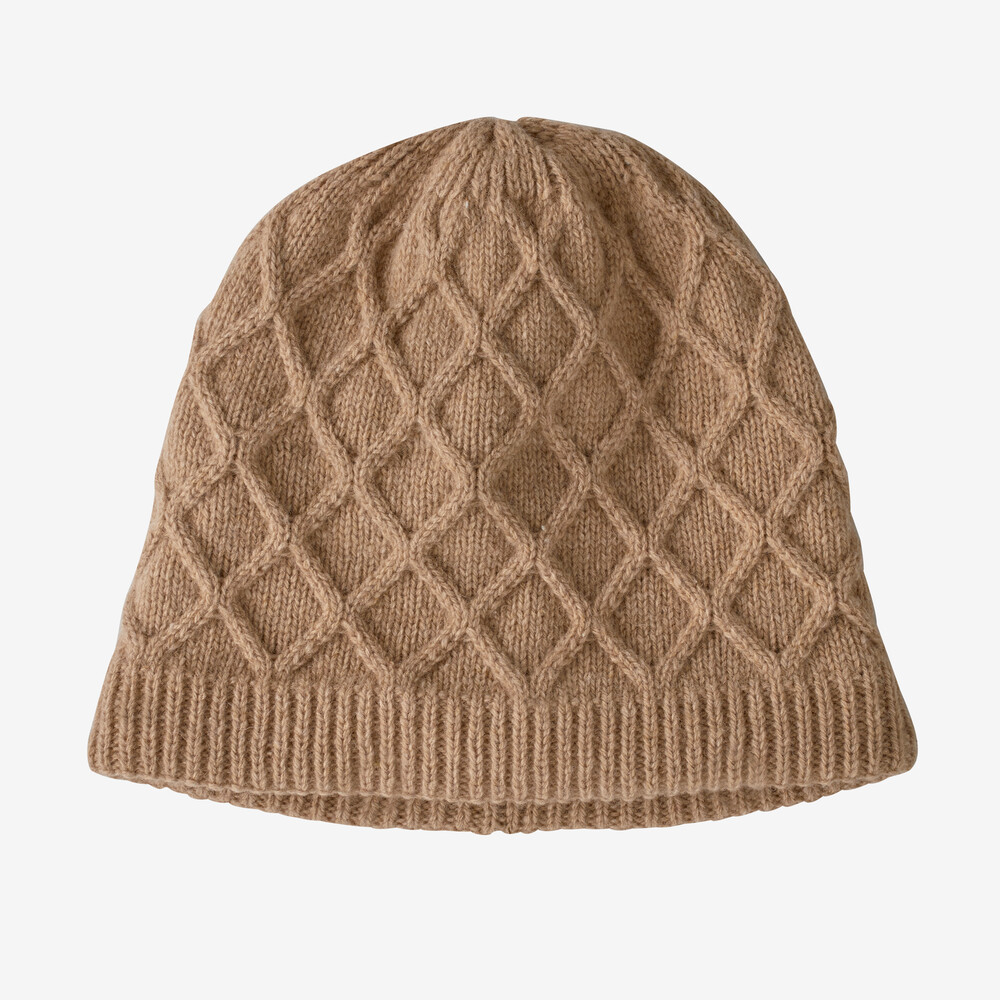 Damen-Strickmütze mit Wabenmuster