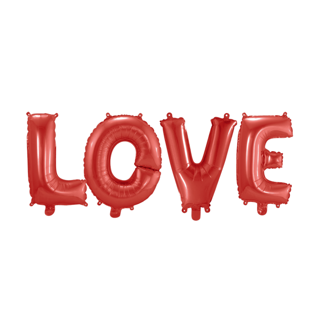 Ballonnen Letter Set Love Rood 41cm