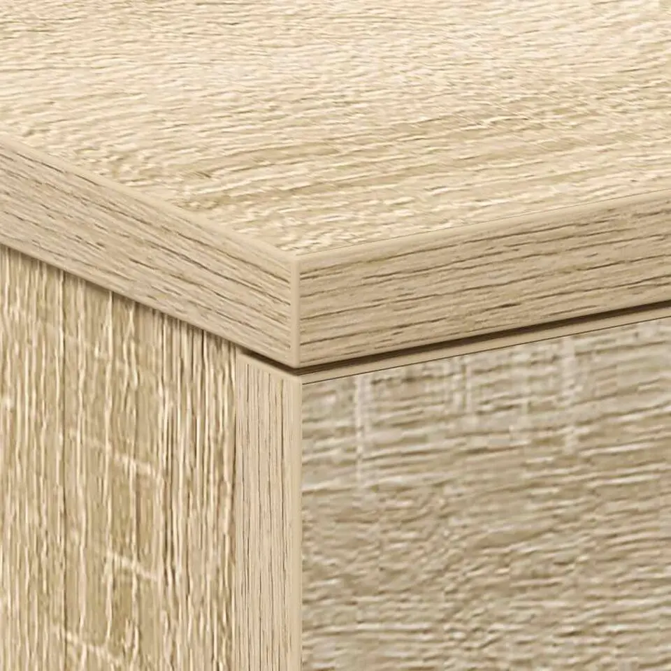 vidaXL - Nachtkastje - Bruin - Bewerkt hout - 2 stuks