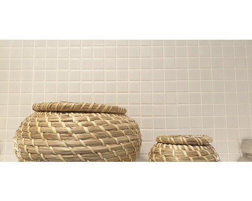 Keramisch mozaïek B-140 30,2x33 cm wit