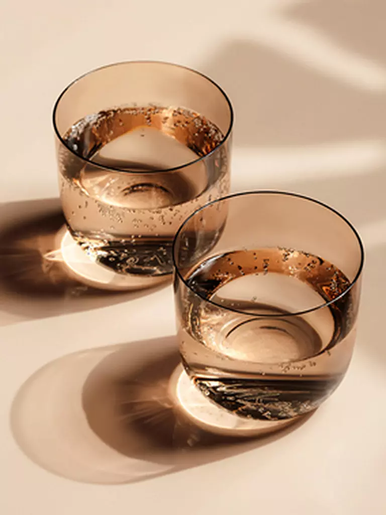 LIKE BY VILLEROY & BOCH Wasserglas 2er Set LIKE GLASS 280ml Clay orange