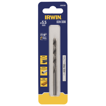 Irwin metaalboor HSS PRO 5,5 mm