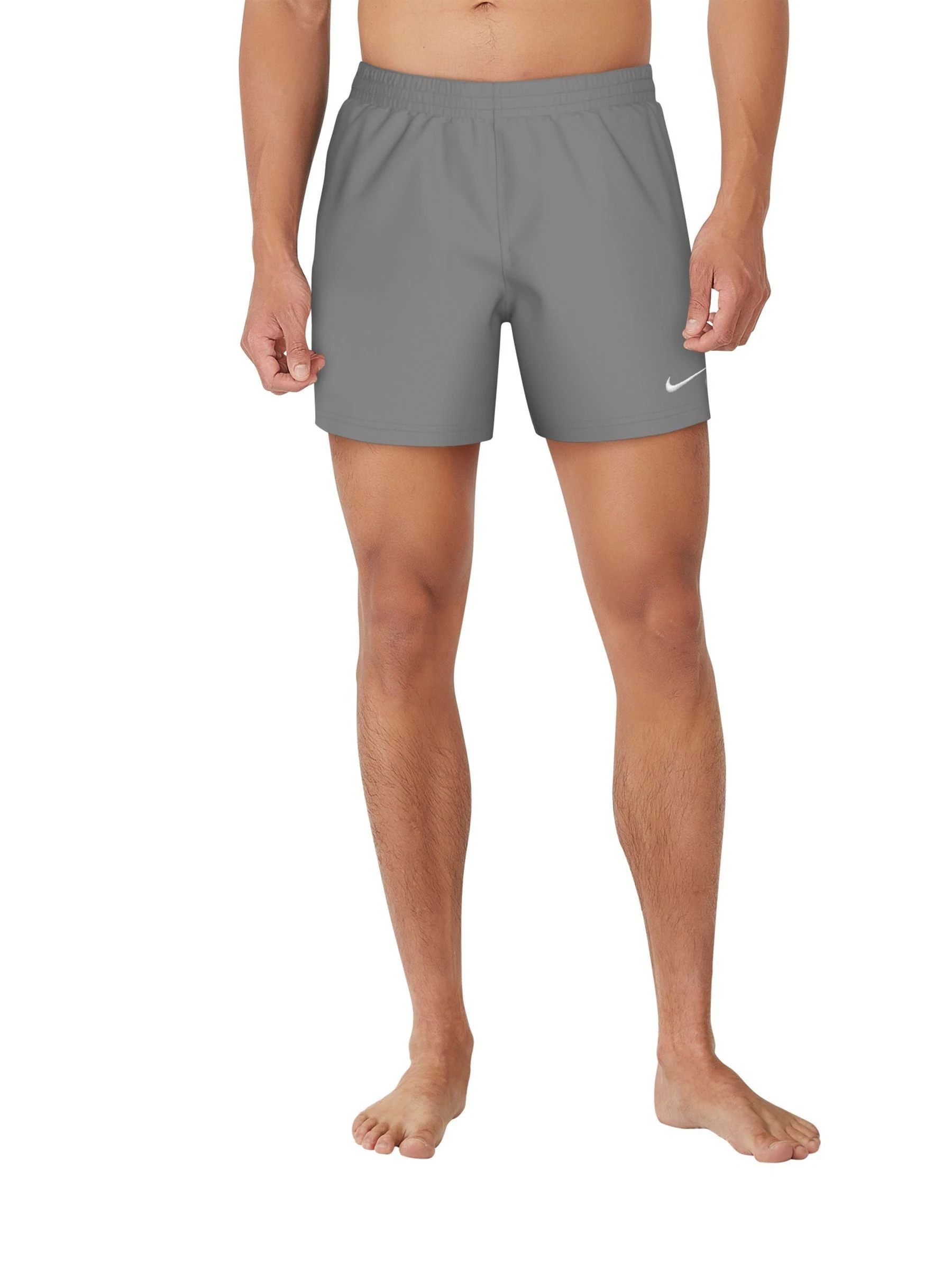 Lichtgrijs - 5 inch - Nike Essential volley-zwemshort