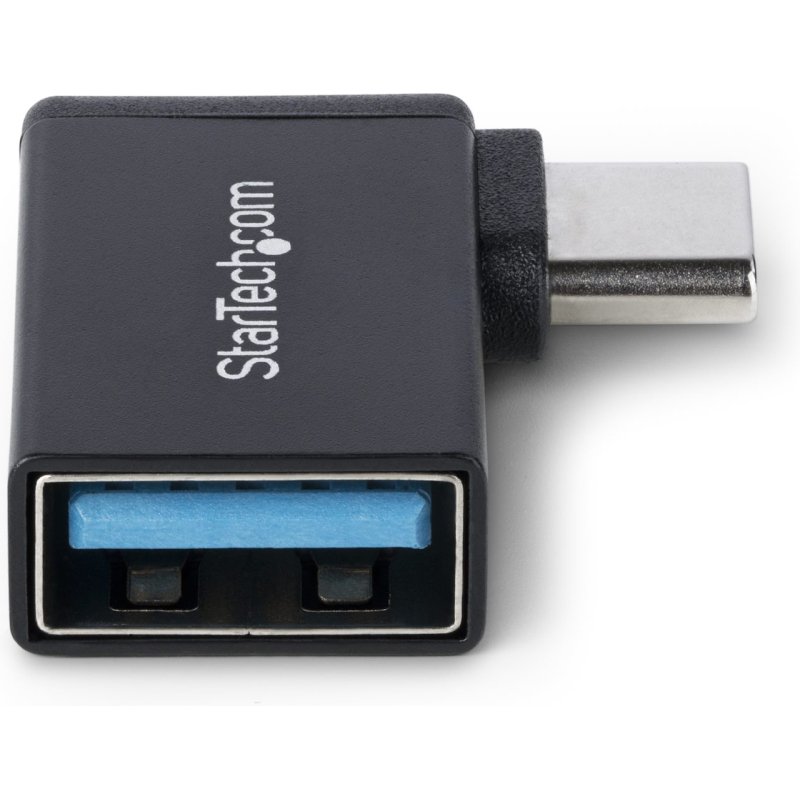 StarTech.com Adaptateur USB-C vers USB-A, Coudé à Droite, USB 5Gbps, 3A, Convertisseur USB-C Mâle vers USB-A Femelle, Boîtier Métallique Durable - Compatible Thunderbolt