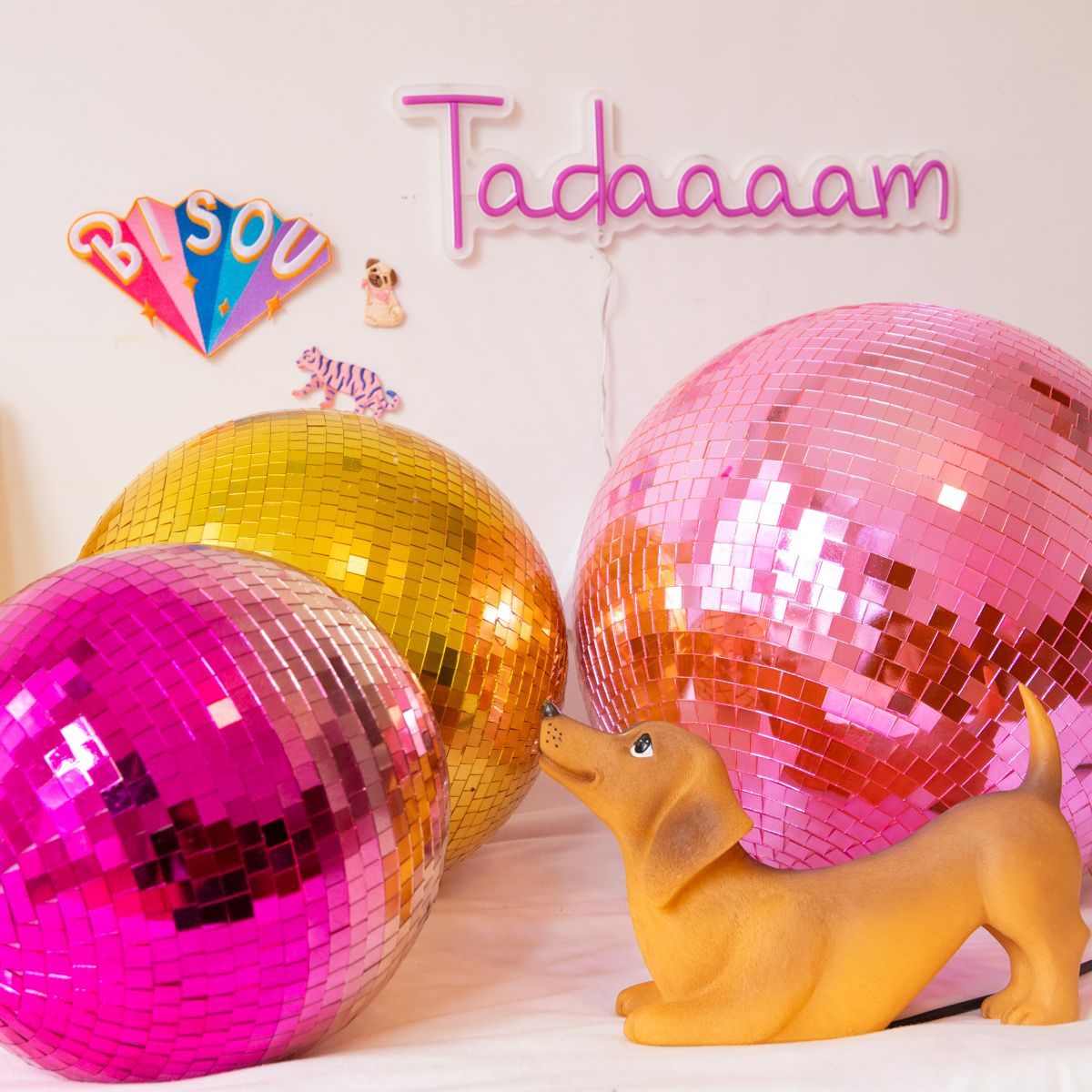 Lampe néon LED rose Tadaaaam Atelier jasmin