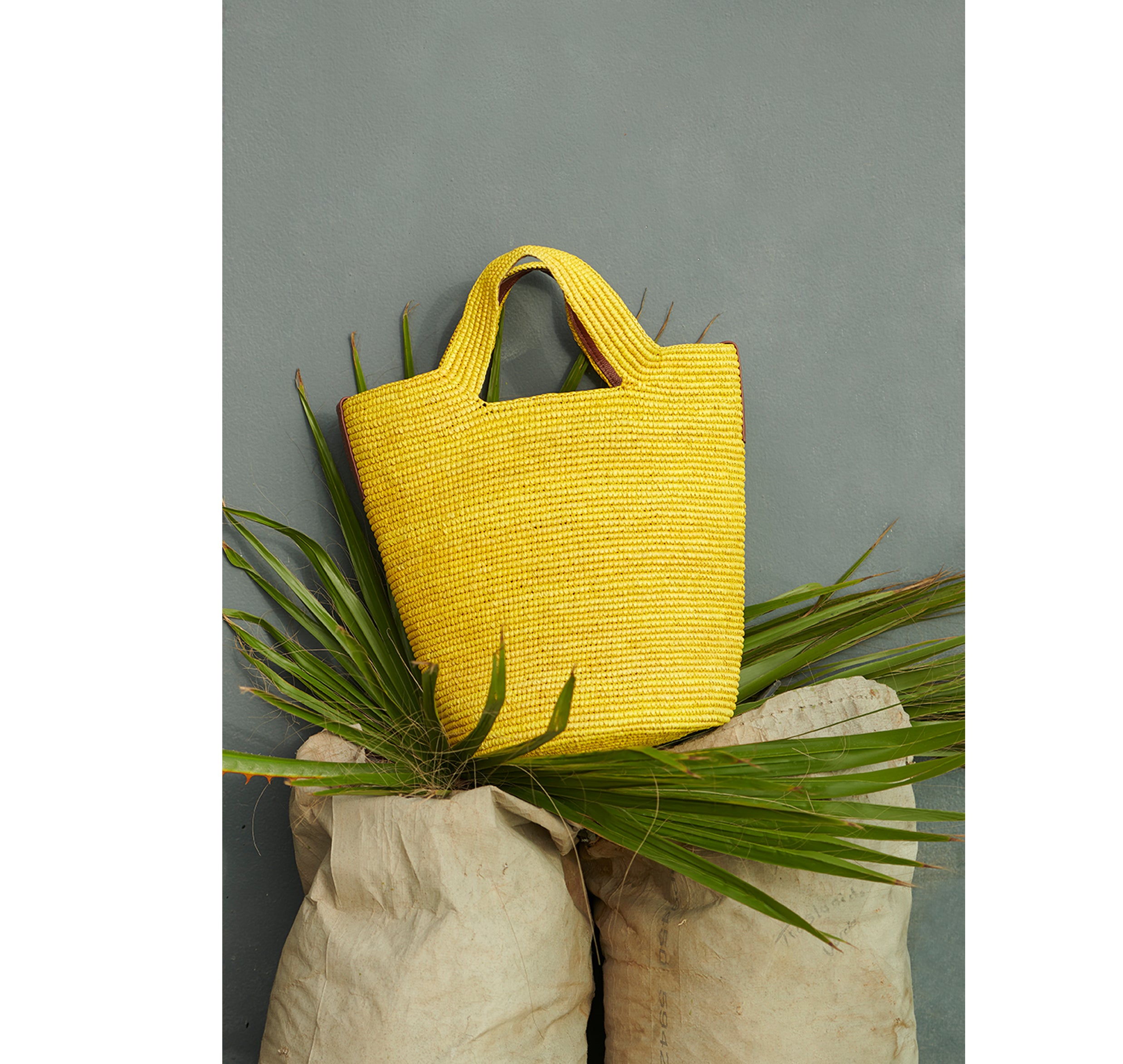 Sac cabas en paille tressée souple « Bolso Playero »