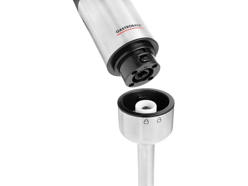Gastroback Stabmixer Power Schwarz/Silber Stabmixer-Set 5-IN-1