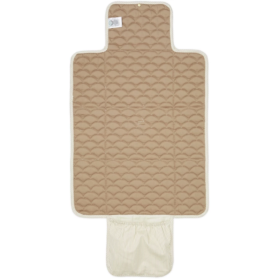 Cam Cam® COPENHAGEN Gesteppte Wickelunterlage Classic Stripes Camel